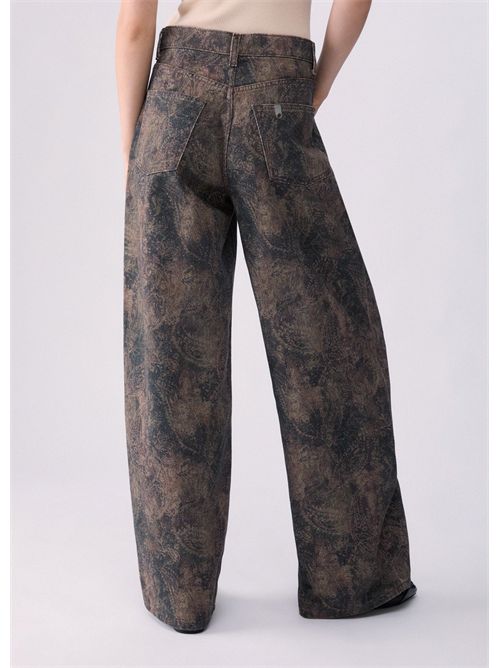 Pantaloni boy con stampa glitter LIU JO | UF6163T684A/L9146
